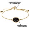 Humble Chic NY Simulated Druzy Chain Bracelet for Women - Boho Stackable Adjustable Bolo Slider Bracelet - 3 of 4