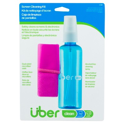 Uber Screen Cleaning Kit 100ml With Dual Micro Fiber Cleaning Cloth : Target
