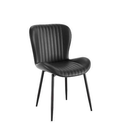 Dining Chairs Set of 2/4/6, Modern Upholstered Pu Leather Kitchen Side Chairs Comfy Backrest