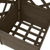 VidaXL Corner Trellis Planter Gray 15.7Inchx15.7Inchx59Inch Solid Fir Wood - 4 of 4