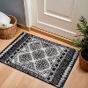 World Rug Gallery Geometric Shag Rug – Ideal for Living Room, Bedroom, or Entryway – White – Medium Pile, Easy to Clean - 2 of 4
