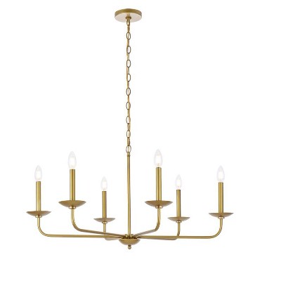 Elegant Lighting Cohen 36 inch pendant in brass