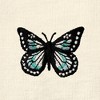 Dalix Butterfly Embroidered Cotton Relaxed Fit Short Sleeve Crewneck Tee Shirt Women - 4 of 4