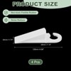 Unique Bargains TPR Anti-Slip Trapezoidal Design Mini Size Door Stopper 4 Pcs - 2 of 4