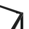 Kate and Laurel Elix Square MDF Drink Table, 12x12x24, Black - 4 of 4