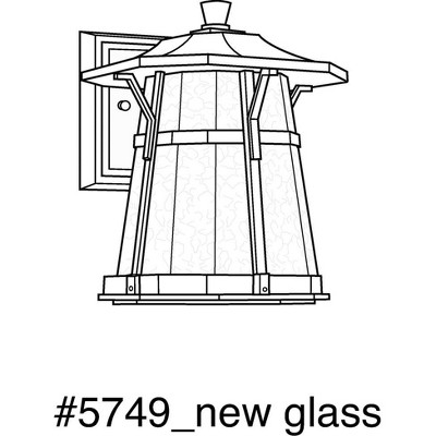 Espresso Bronze 10'' Outdoor LED Wall Lantern with Artistic Glass Shade