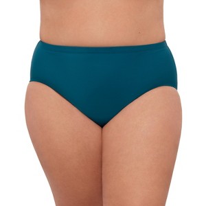 Aqua Green, Women's Mid Rise Brief - 1 of 3