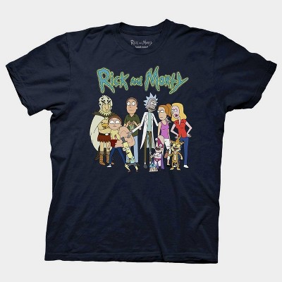 Men's Rick and Morty Short Sleeve Graphic T-Shirt - Navy