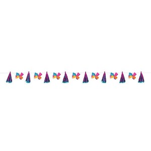 JoJo Siwa 6' Foil Tassel Party Garland: Birthday Decorations, Multicolor, Nickelodeon Licensed, Kids Party Supplies - 1 of 3