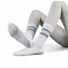 Alilang Women's 3-Pack Non-Slip Athletic Crew Socks with Striped Detail and Cushioned Support - One Size Fits Most, - 2 of 4
