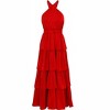 Women's Eleanor Halter Tiered Midi Dress - adelyn rae - 4 of 4