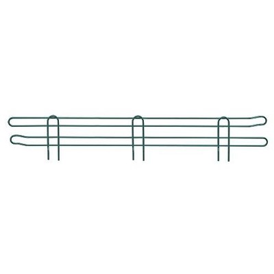 Quantum Storage Systems Back Ledge, 72"W X 4"H, Green Epoxy Antimicrobial Finish
