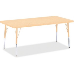 Jonti-Craft Berries Elementary Maple Top/Edge Rectangle Table (30 x 60) in Beige - 1 of 2