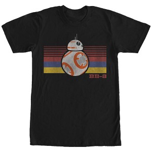 Men's Star Wars The Force Awakens BB-8 Retro Stripes T-Shirt - 1 of 4