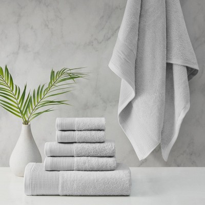 Hotel Style 6-Piece Egyptian Cotton Textured Bath Coordinate Towel