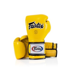 Fairtex BGV9 Mexican Style Yellow Black Muay Thai Boxing Glove - Heavy Hitter - 1 of 4