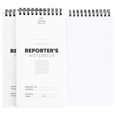 12-Pack 8 X 4 inch Reporters Pocket Spiral Memo Pad Notebook, 70 Sheets/140 Pages Per Book