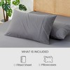 Cozy Bliss Cooling Deep Pocket Fitted Sheet, Breathable Sheet Set with 2 Pillowcases - 4 of 4