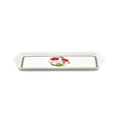 Botanic Garden Melamine Sandwich Tray with Poppy Design