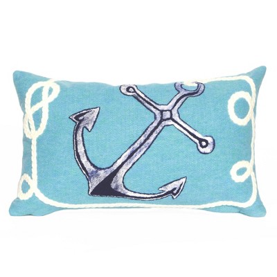 Aqua Throw Pillow - Liora Manne