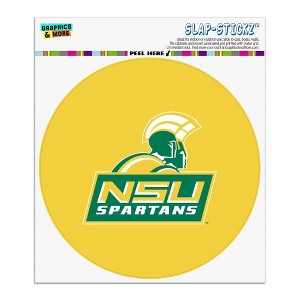 Norfolk State University Secondary Logo Automotive Car Window Locker Circle Bumper Sticker - 1 of 4