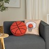 Mina Victory Plush Lines Basketball Set of 2 Multicolor Indoor Throw Pillows - 2 of 4