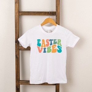 The Juniper Shop Easter Vibes Wavy Toddler Short Sleeve Tee - 1 of 2