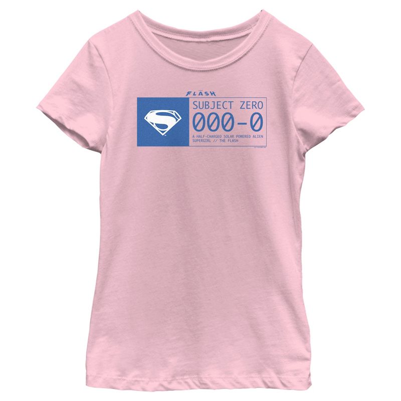 Girl's The Flash Supergirl Subject Zero Blue T-Shirt, 1 of 5