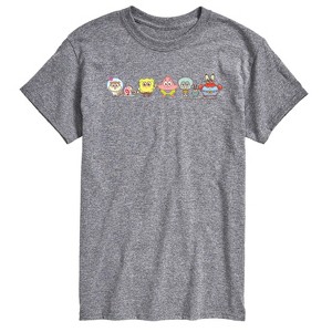 Men's - Spongebob Squarepants - Adorabob Lineup Full Color Short Sleeve Graphic T-Shirt - 1 of 4