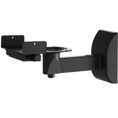 Monoprice Universal Bookshelf Speaker Mount System - Black | Cable Management, Pivoting Design, Easy to Install, Stong & Sturdy