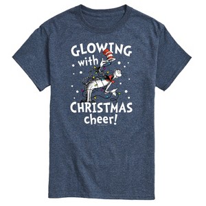 Men's - The Cat in the Hat - Glowing Christmas Cheer Short Sleeve Graphic T-Shirt - 1 of 4
