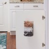 Cabinet Door Trash Bag Holder, Steel Frame, Satin Nickel Powder Coating - 2 of 2