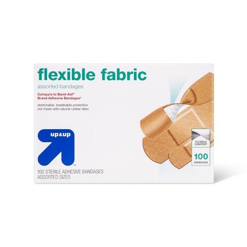 100 Count of Band-Aid Brand Flexible Fabric Adhesive Bandages