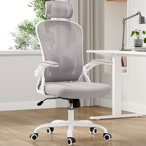 Lycvki Ergonomic Office Chair with High Back with Armrests and Adjustable Lumbar Support - 1 of 4