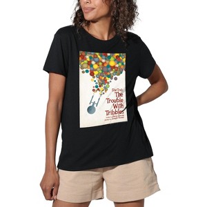Women's Star Trek Tos Episode 44 Loose T-Shirt Black - 1 of 4