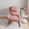 CAVINAS Accent Chair Rocking Chair Leisure Sofa Chair with Detachable Seat Cushion Glider Rocking Chair - 2 of 4