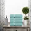 Luxury Cotton Heavyweight Ultra-Plush Hand Towel Set of 4 by Blue Nile Mills - 2 of 4
