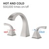 LunaLulink 2-Handle Bathroom Sink Faucet with Drain, Brushed Nickel - 4 of 4