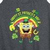 Women's - SpongeBob Squarepants - Spongebob Happy St Patricks Day Graphic Racerback Tank - image 2 of 4