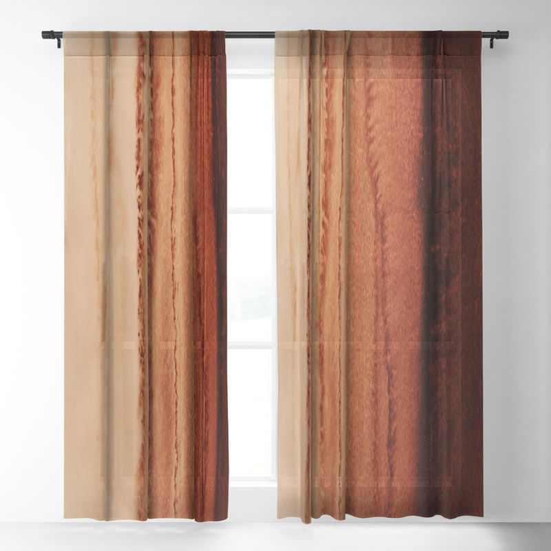 Monika Strigel Within The Tides Cinnamon DAR Single Panel Sheer Window Curtain - Deny Designs, 2 of 7