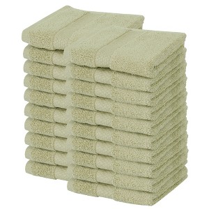 Splash Zero Twist 100% Ring Spun Cotton Face Washcloth Set – Reversible, 550 GSM, Soft, Lightweight, Highly Absorbent Towels for Bathroom - 1 of 4