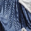 Plazatex Corduroy Faux Reverse PolyesterThrow Blanket - 50" x 60" - Navy - 3 of 3