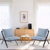HYLEORY Upgraded Premium  Accent Chairs,Upholstered Arm Chair,Solid Wood Comfy Reading Chair with Mid Century Modern Chairs for Living Room,Bedroom - 3 of 4