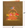 Frndly by Paper Love 3D Pop Up Greeting Card, Fall Flower Basket, For Fall, Thanksgiving, Thinking of You, Sympathy, All Occasions - 8" x 6" Cover - 2 of 4