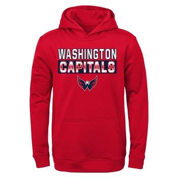 NHL Washington Capitals Boys' Poly Fleece Hooded Sweatshirt