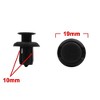 Unique Bargains 40pcs Plastic Rivets Push-type Bumper Clips Kits Fastener Remover for Honda - 3 of 4