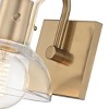 Mitzi Riley 1 - Light Vanity in  Aged Brass Clear Shade - image 3 of 4