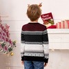 Family Christmas Sweater Crew Neck Reindeer Snowflakes Knitted Pullover for Women/Men/Kids - 4 of 4