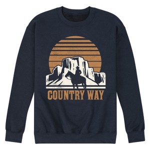 Men's - Instant Message - Country Way Graphic Fleece Sweatshirt - 1 of 4