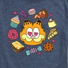 Men's - Garfield - Garfield Hearts Food Short Sleeve Graphic T-Shirt - 2 of 4